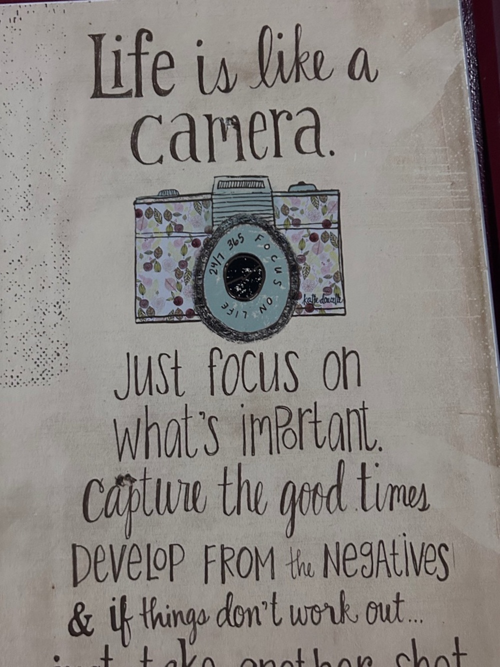 Inspirational wall art